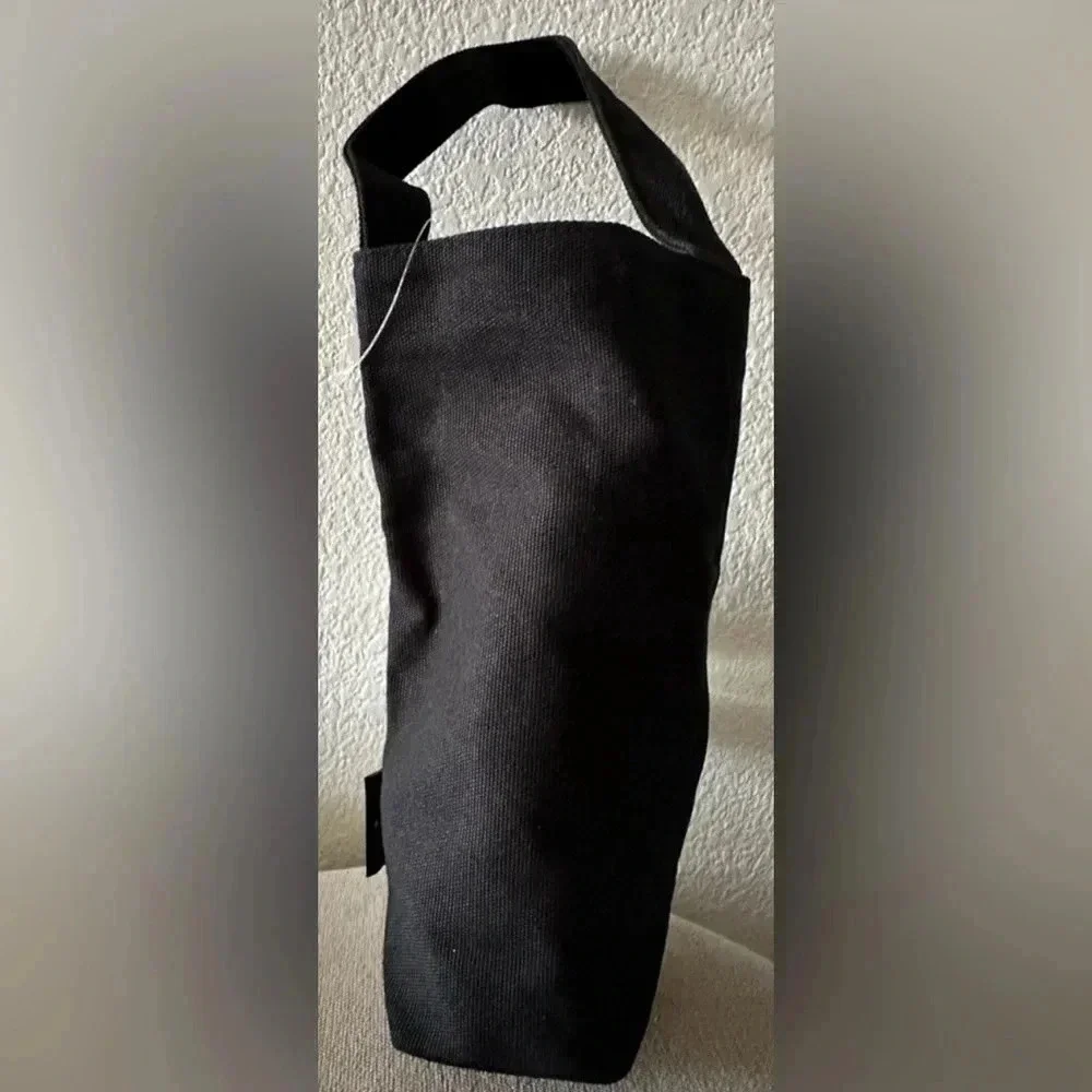 Kate Spade Cheers Wine Tote - Black Canvas - NWT